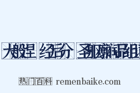 大般涅槃经后分·圣躯廓润品组词是什么意思的图片